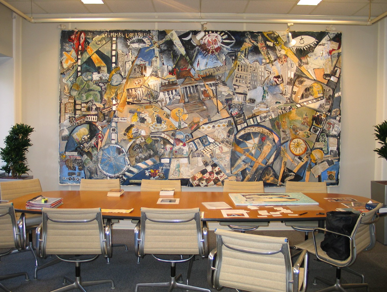 exposition European center (EIPA) Maastricht  main room   expo of der  Untergang/Frau in Berlin  4x2 meters  10.000 euro