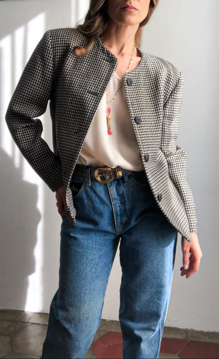 Giacca vintage modello Chanel bon chic — Velvet Vintage