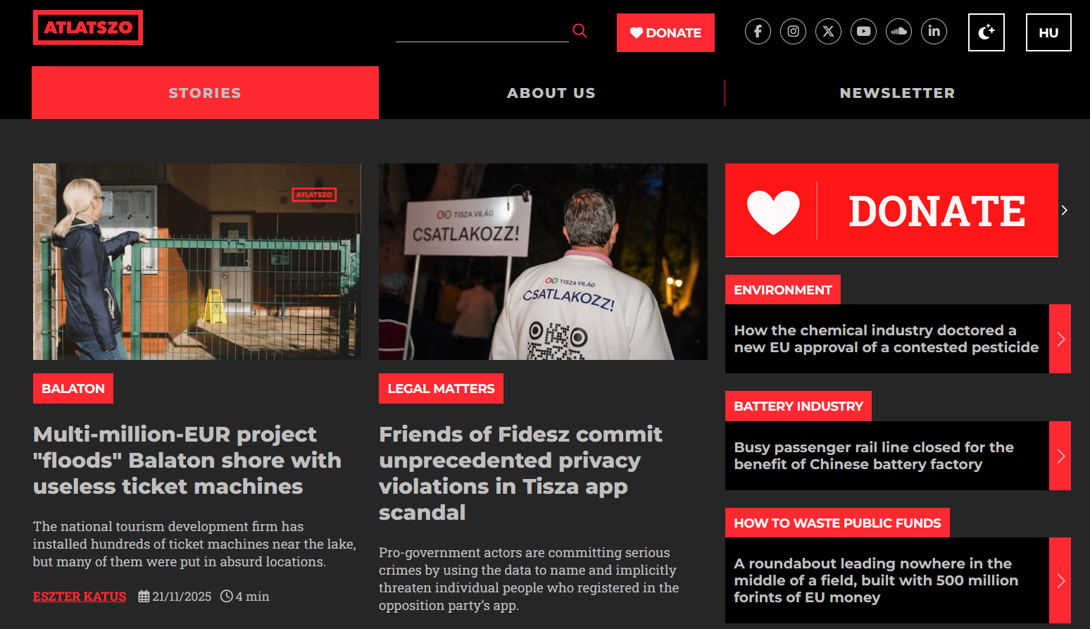 Mađarski portal Átlátszó tuži vladin Ured zbog klevete