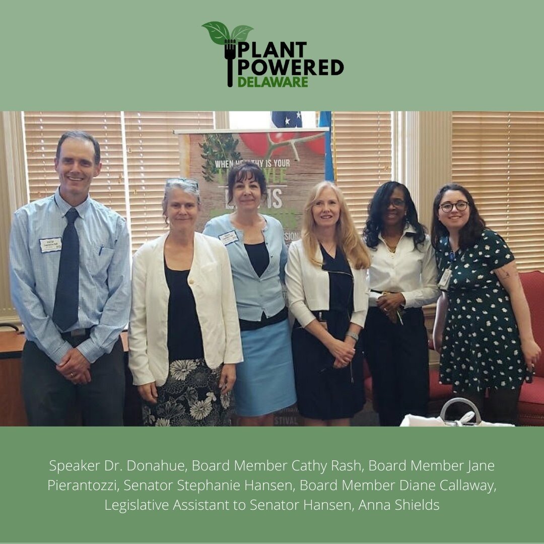 At the invitation of Senator Stephanie Hansen, Plant Powered Delaware, a local non-profit organization, hosted a Lunch &amp; Learn on Thursday, May 5th, at Legislative Hall. Attended by approximately 40 guests, which included state legislators and th