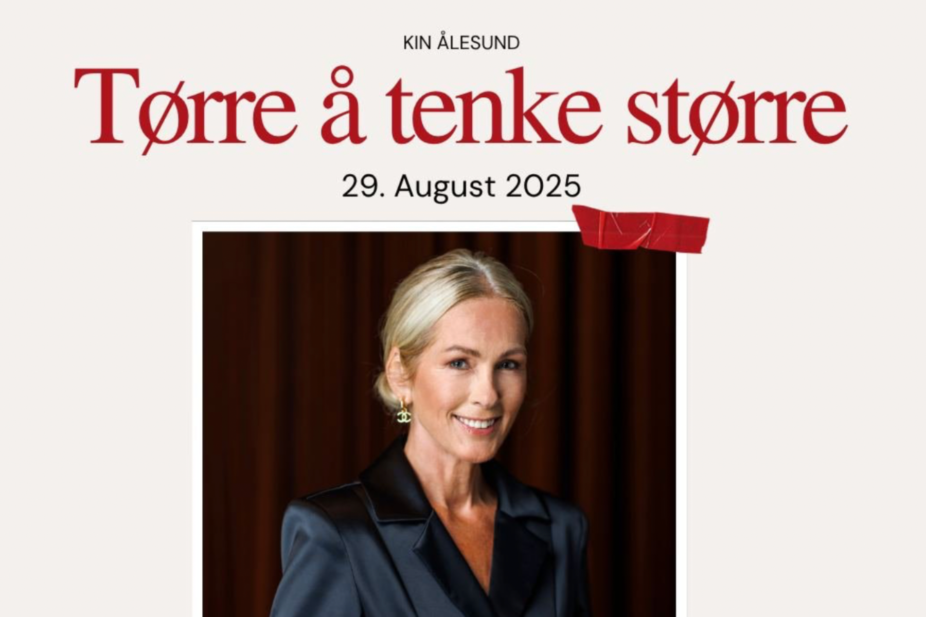KIN - Tørre å tenke større