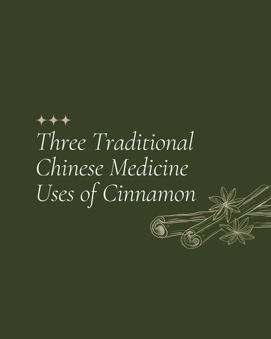 Cinnamon, known as gui zhi, is slightly sweet, pungent and has a warming effect. 

Not only is this spice great for holiday recipes during these cooler months, but cinnamon also has many applications for health and healing.

Here are 3 Traditional Ch