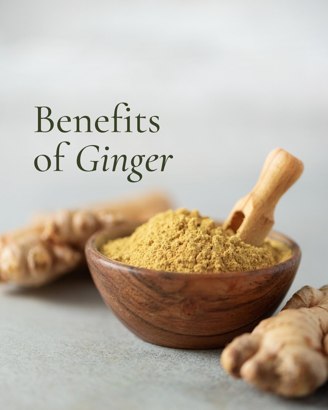Ginger has many benefits including warming your body. When you feel a cold or flu coming on, a tonic of freshly grated ginger in hot water can help tremendously. 

I like mine with lemon and honey which also brings in vitamin c and antiviral benefits