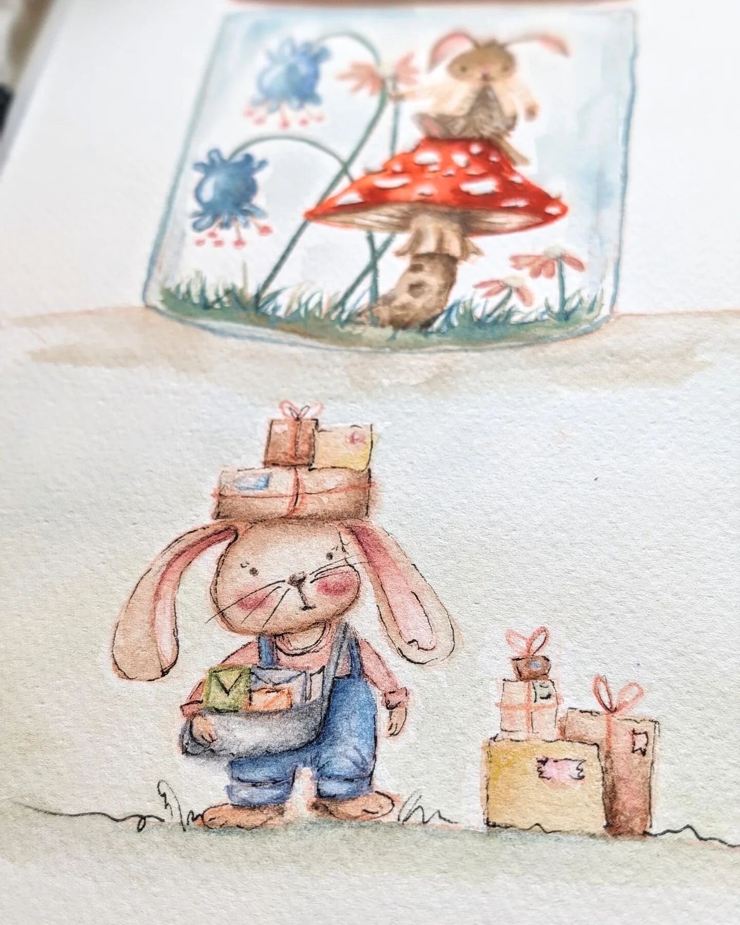 💌 To 💌 send 💌 a 💌 letter 💌 Is 💌 a 💌 good 💌 way 💌 to 💌 go 💌 somewhere 💌 without 💌 moving 💌, anything 💌 but 💌 your 💌 heart 💌. 💌 

- Phyllis thoroux 

#farnsfive 
💌#watercolor 
💌#rabbit 
💌#mail 💌