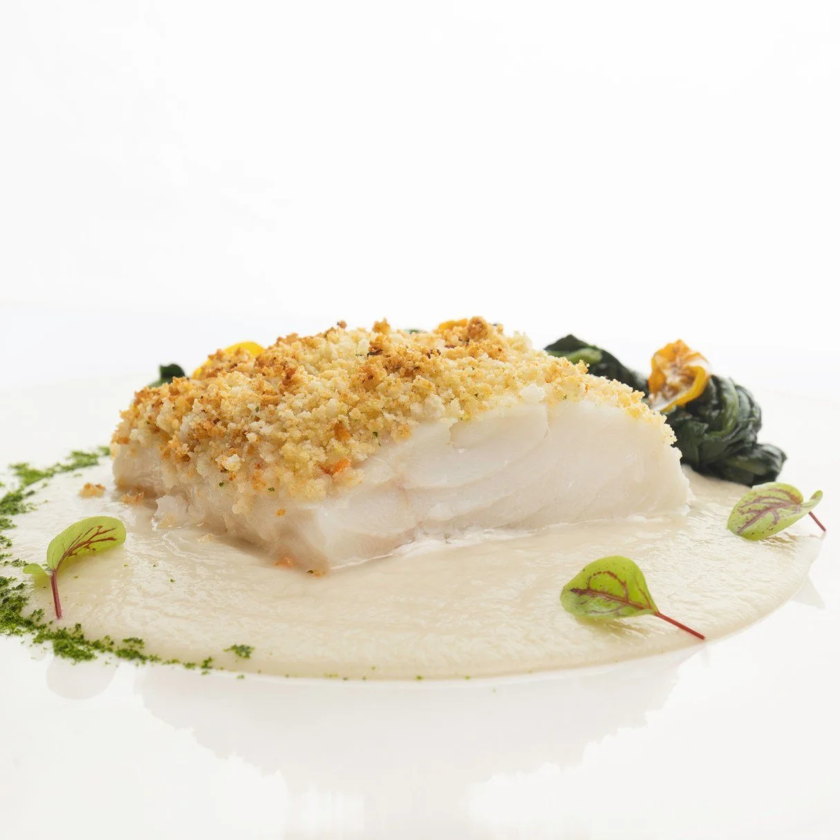 Une recette savoureuse, g&eacute;n&eacute;reuse et r&eacute;confortante 🍽️

Le cabillaud gratin&eacute; au pain d&rsquo;&eacute;pice sur sa cr&egrave;me de topinambours fum&eacute;s. 

&Agrave; d&eacute;guster, les mardis et dimanches de 11h30 &agra
