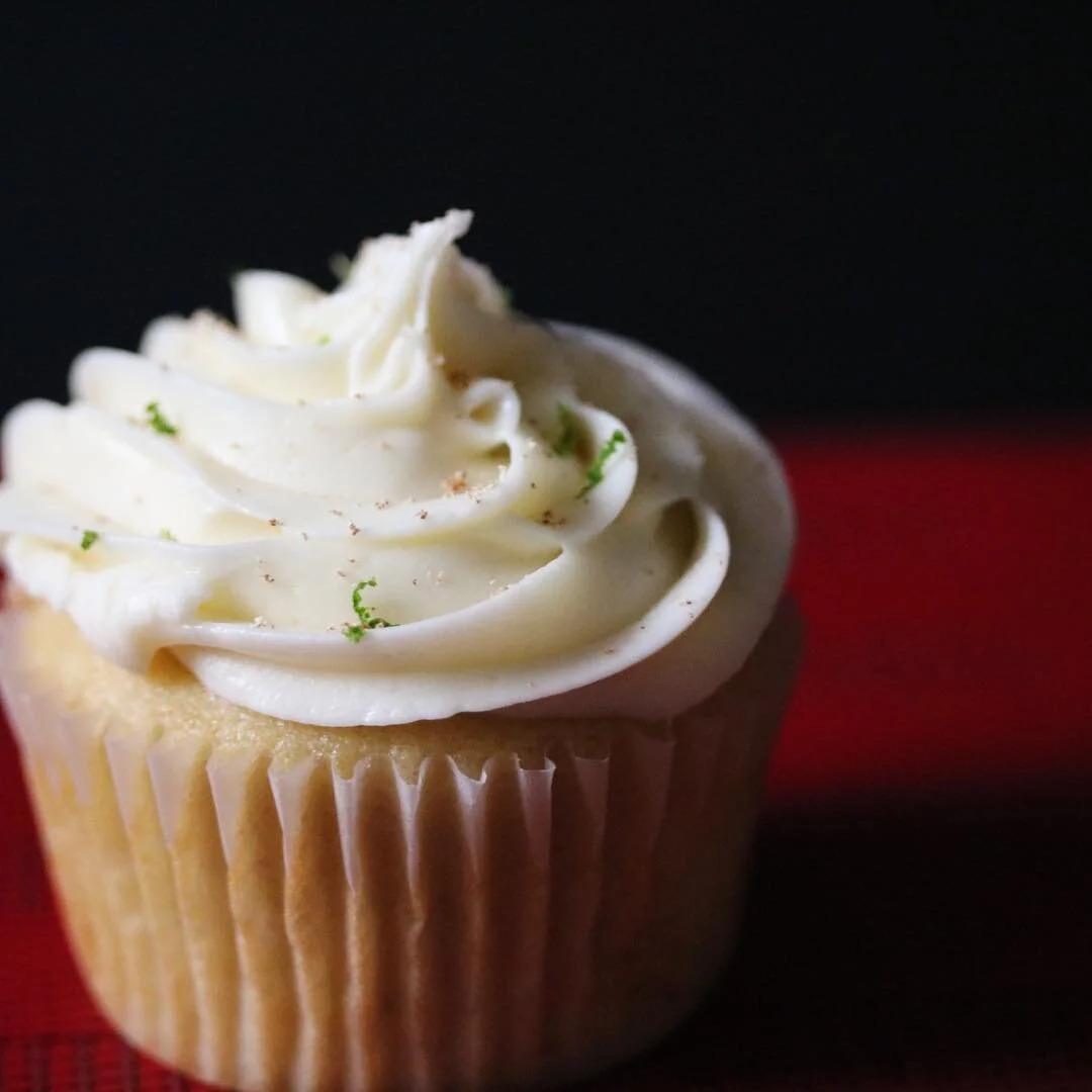 Peaches and Cream Cupcake with Lime Cream Cheese Frosting.jpeg