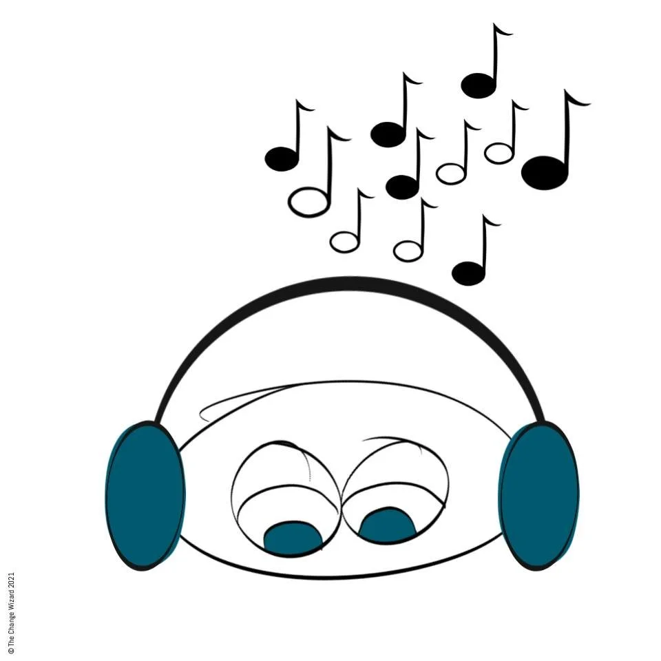 Listen to music to suit your mood; energise, chill or sing to a favourite.

Music connects to our emotions. Our hearts beat faster or slower. Some tracks remind us of times in our lives.

Many of us have a playlist for the car or gym. How about one f