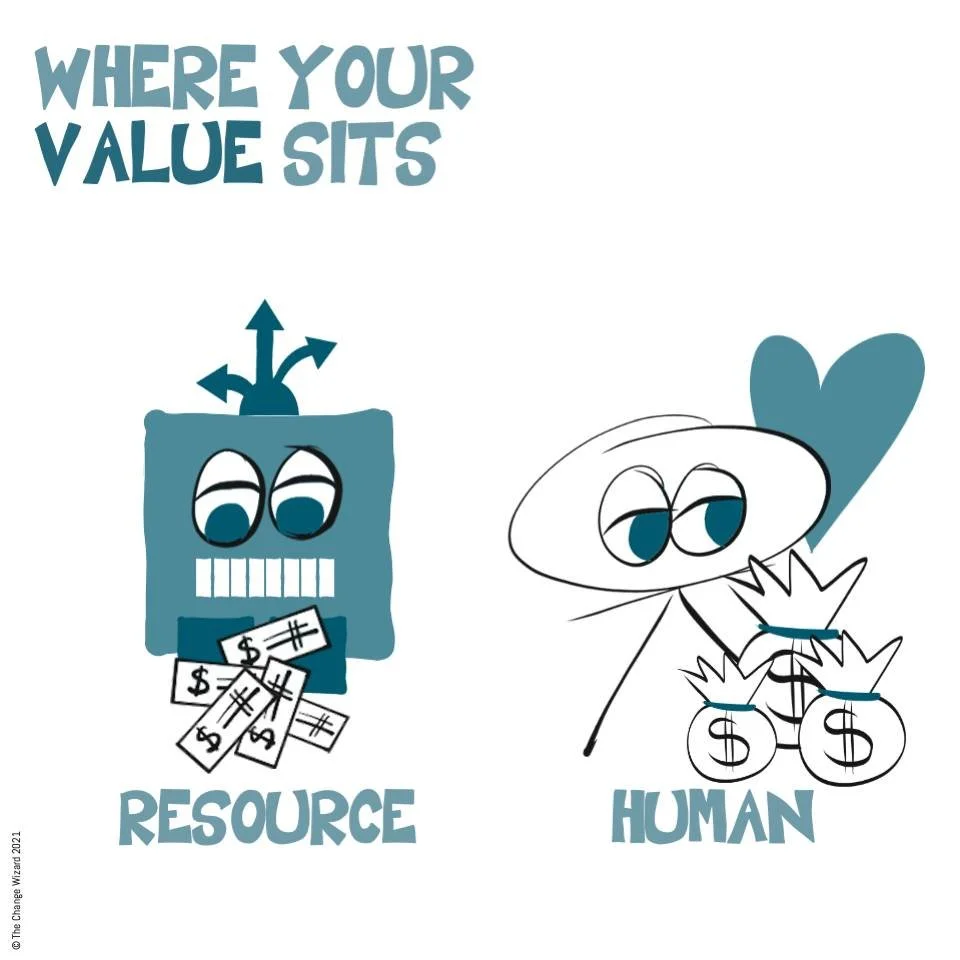 Are you getting the full benefit from your teams? Is your relationship transactional, resource based, or human?

Organisations leave so much value on the table when they treat their people as resources, yet so many do.

If you feel transactional in t