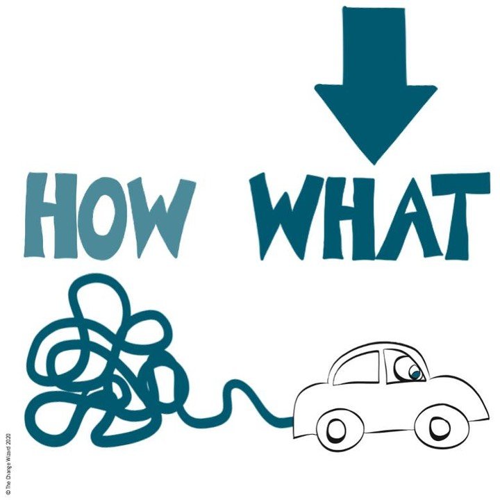 What not How. Focus on the outcomes. 

The first thing we do when we rock up at a client is look at the project's stated goals.

Often they reference; guidelines, process, systems, org design, analytic platforms, insights, centres of excellence even.