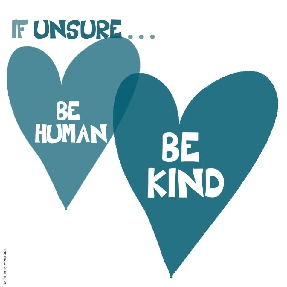 If you are unsure: Be Kind, be Human. 

Compassion and kindness lead to better outcomes. What we say and do &lsquo;in the moment&rsquo; makes a big impact on how our intent is received.

Empathy is part of being inspiring as a leader, it helps our te