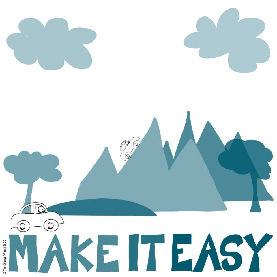 Make it easy for your team to change. Remove friction wherever possible. 

One of my favourite phrases, from Behavioural Economist Richard Thaler is &ldquo;If you want people to do something, make it easy&rdquo;.

How can you chunk the change, and re