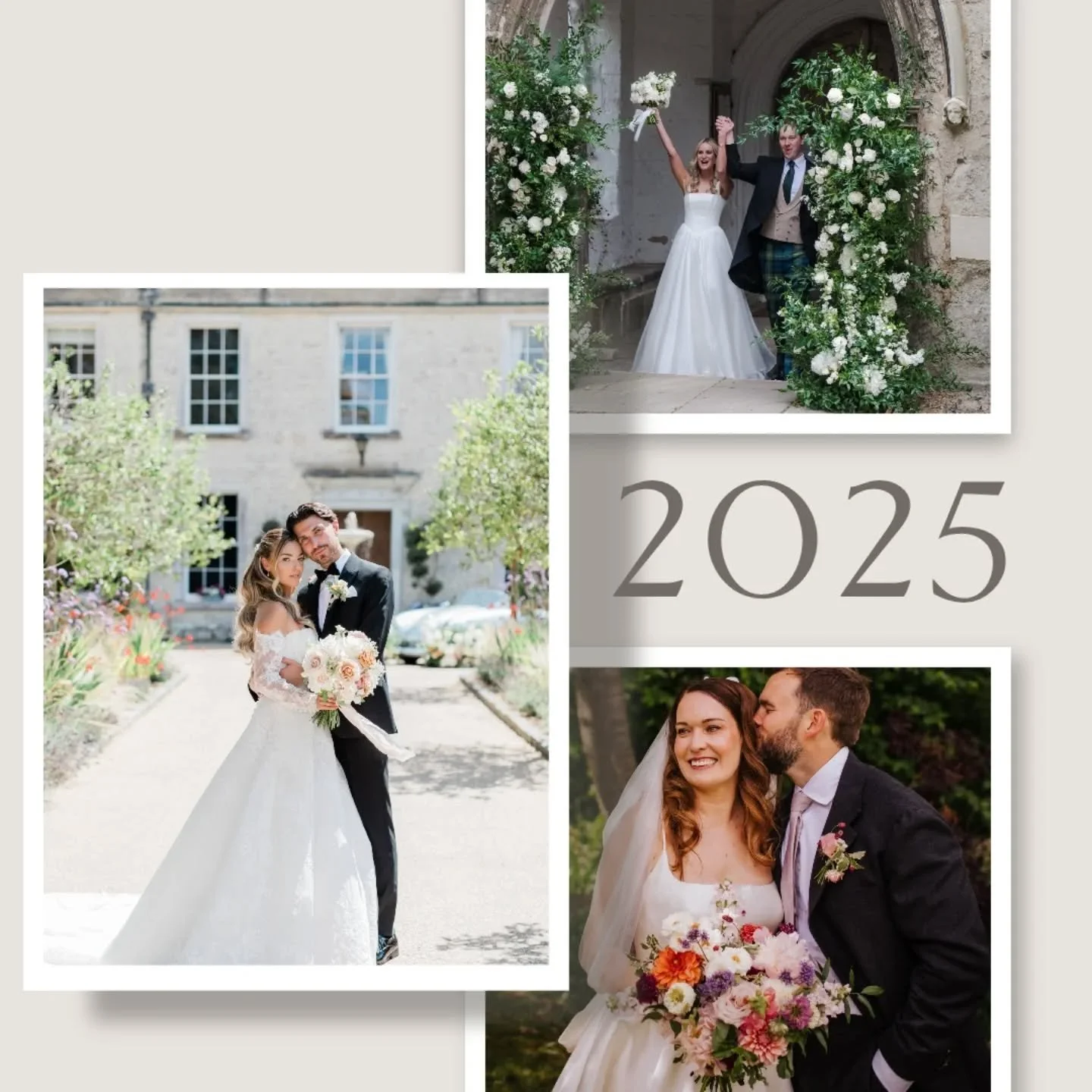 Full transparency.... 2025 was a tough year! Less weddings than previous years and bigger gaps in-between weddings, but the weddings I have worked on have been beautiful! And as always, the couples who have trusted me with their florals, have all bee