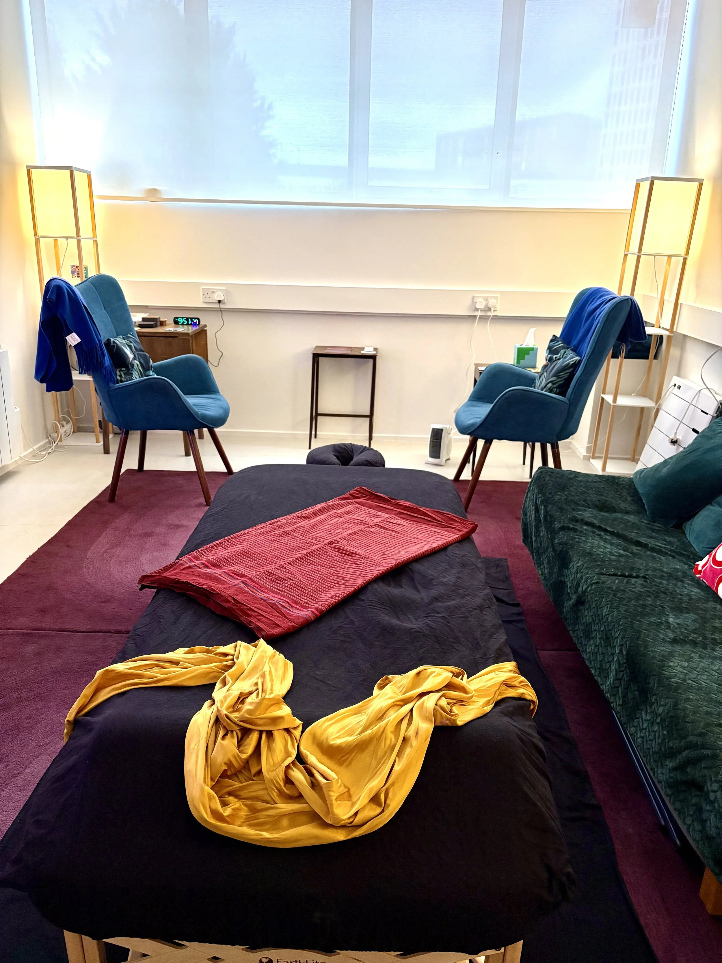 Hackney Downs Studios - warm studio with massage table
