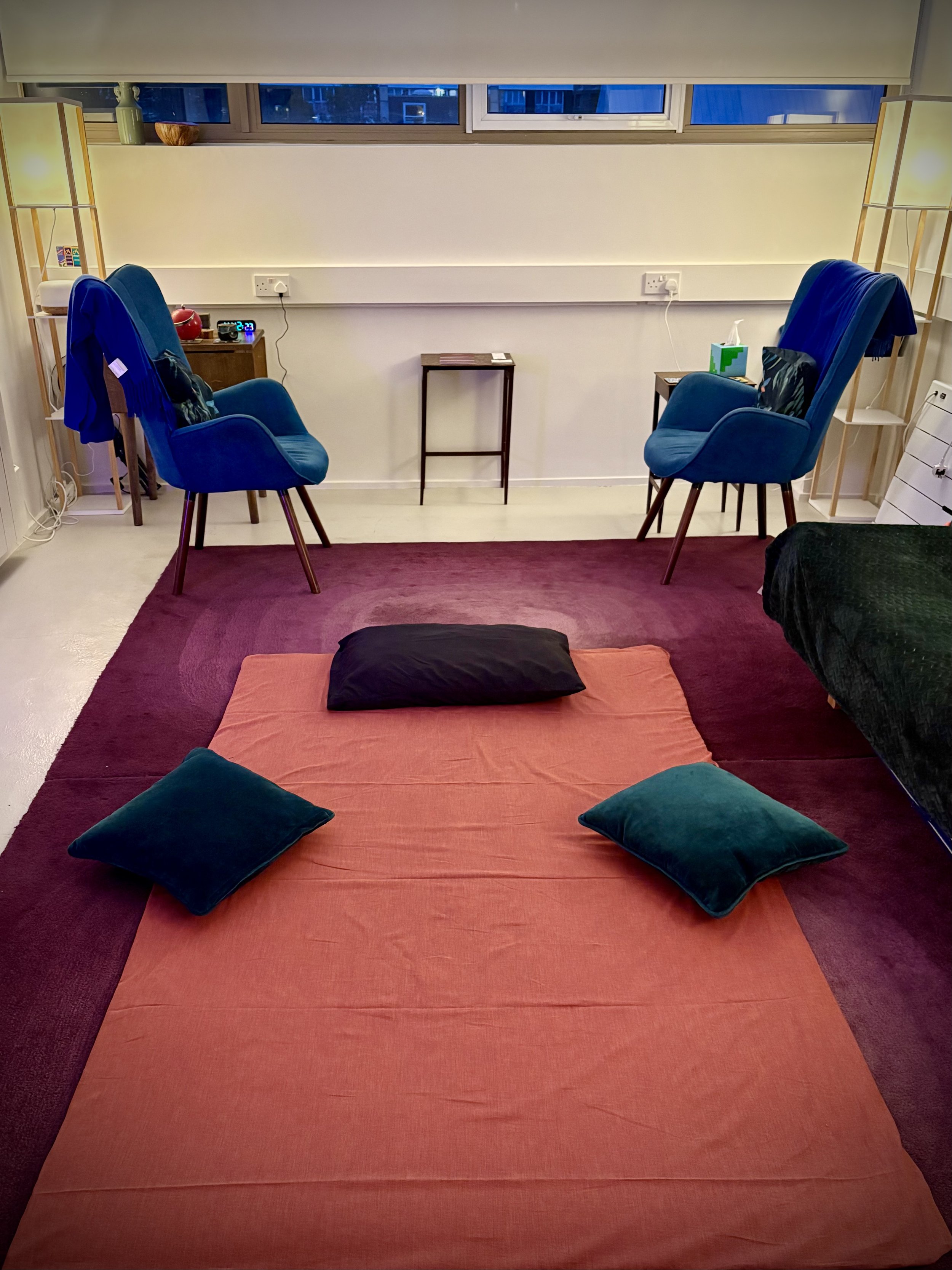 Hackney Downs Studio - studio with Thai Yoga Massage mat