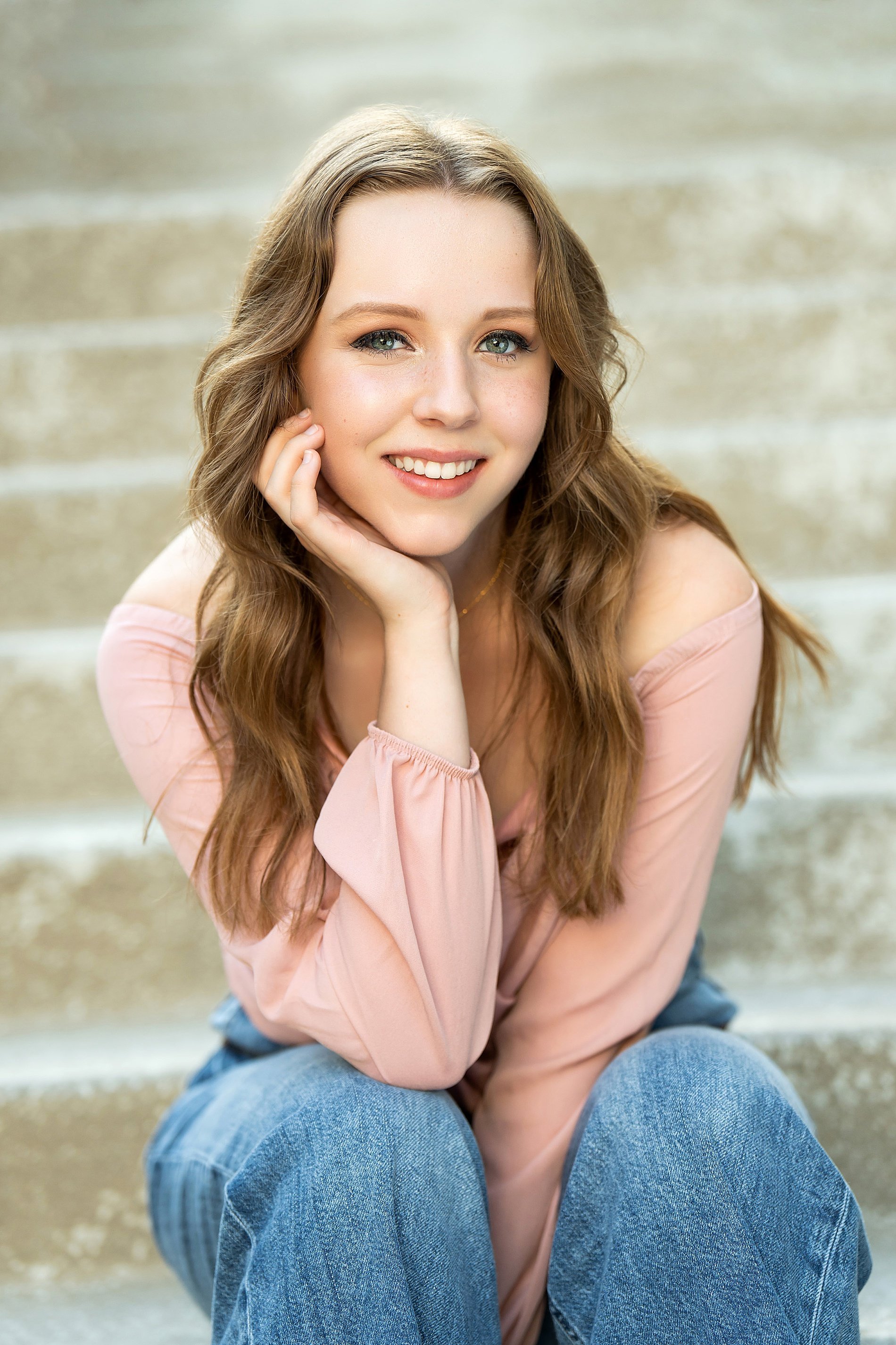  senior sits on concrete stairs during  Kansas City Senior Spotlight  