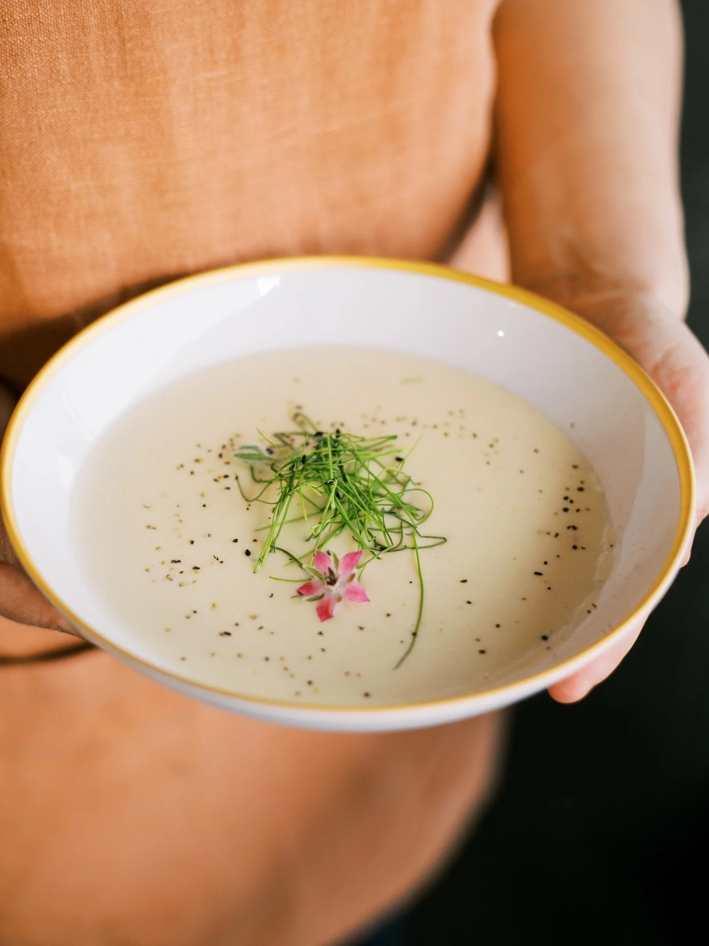 Plated, passed, poured.