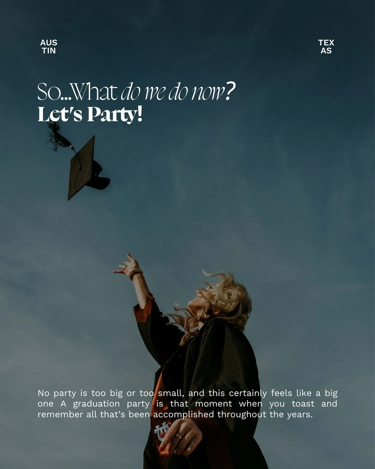 Caps tossed. Now what?
You host something worth remembering.

Visit contigocatering.com/graduations