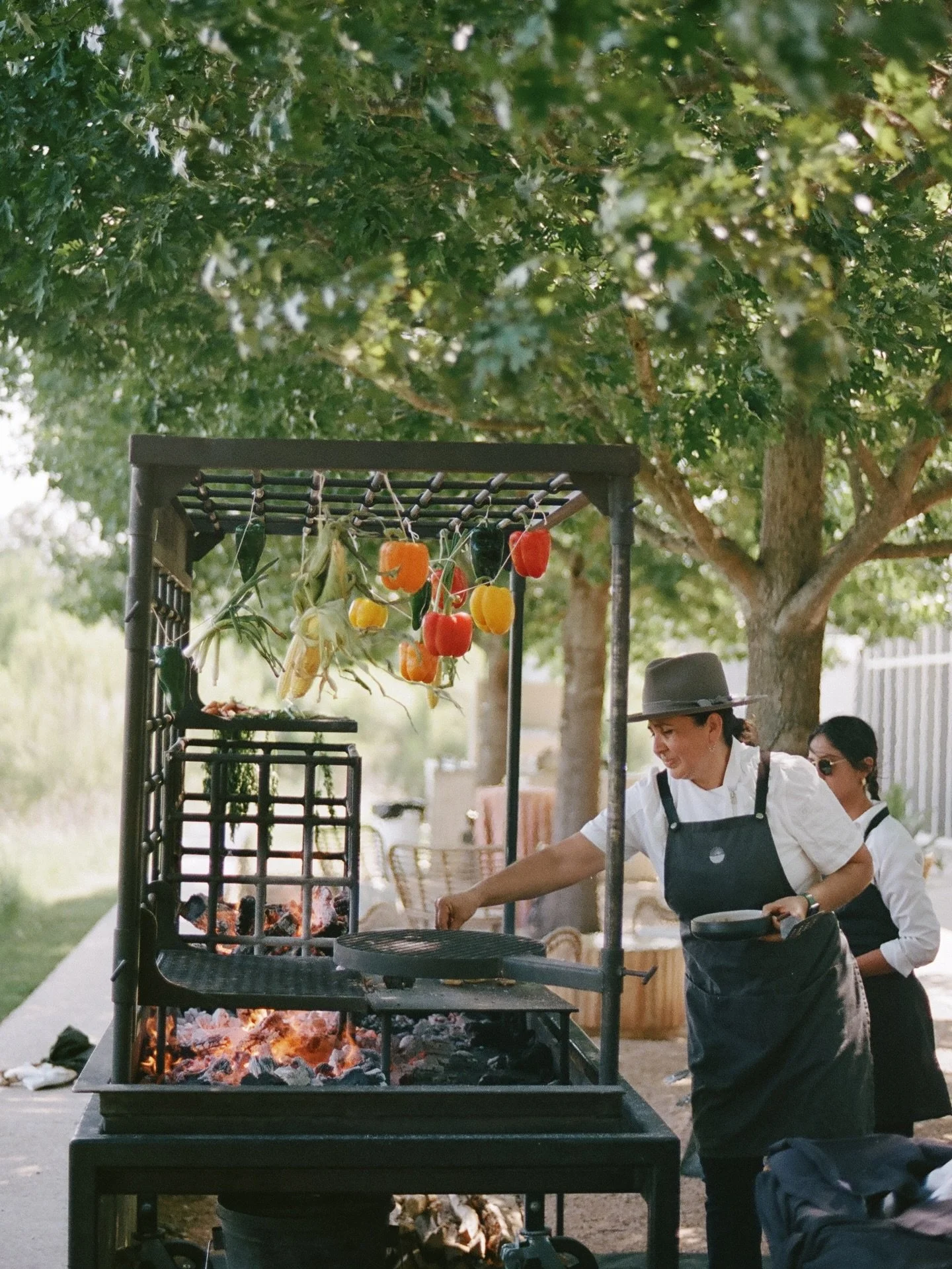live fire cocktail hour is a personality trait and we&rsquo;re here for it 🔥🌿

planning &amp; design @k_laine_co
venue @prospecthousetx
photography @katielizphotos_