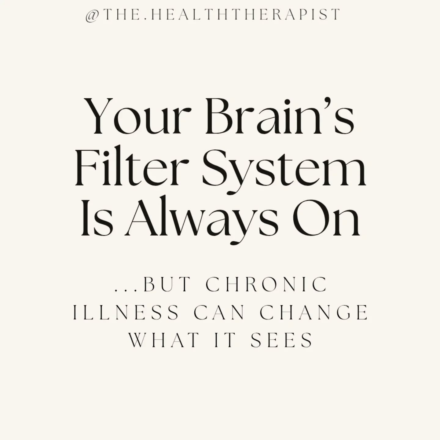 Your brain isn&rsquo;t just reacting&mdash;it&rsquo;s filtering.
If you live with chronic illness or pain, your brain&rsquo;s filter system (aka the Reticular Activating System) might be stuck on &ldquo;what&rsquo;s wrong?&rdquo; all the time.

That&