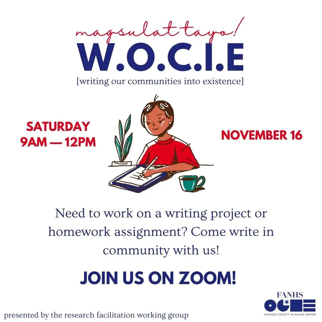 Need space to write while in community? Join us this Saturday morning, November 16th, for a writing session with the Research and Facilitation Working Group!
@jennalcalde will frame our session and keep time during our writing blocks. See you online
