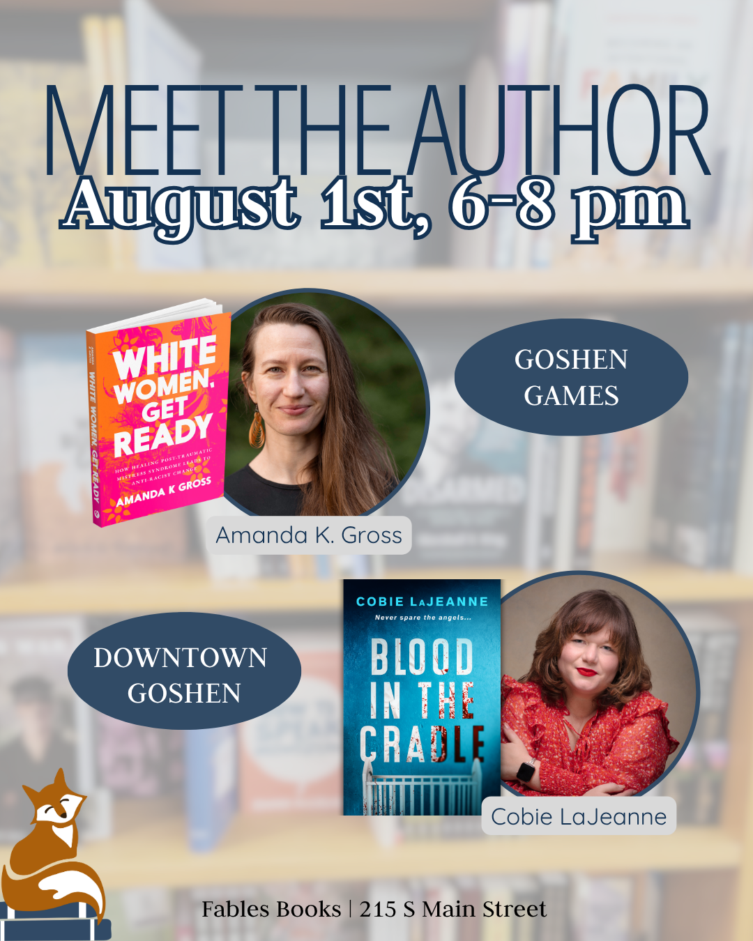 Fables Books in Goshen First Fridays