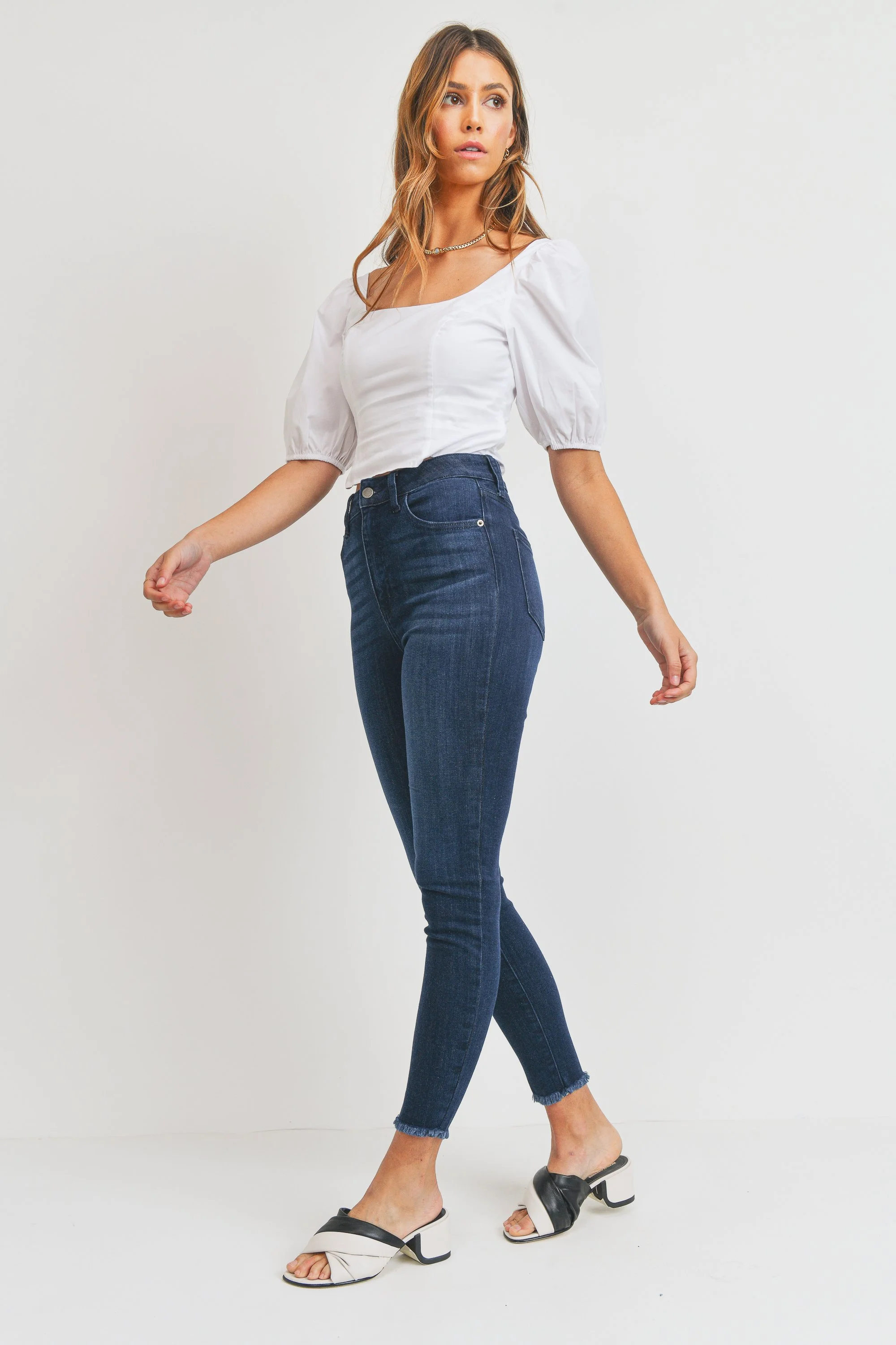 The Temple Frayed Skinny Jean — JUST 