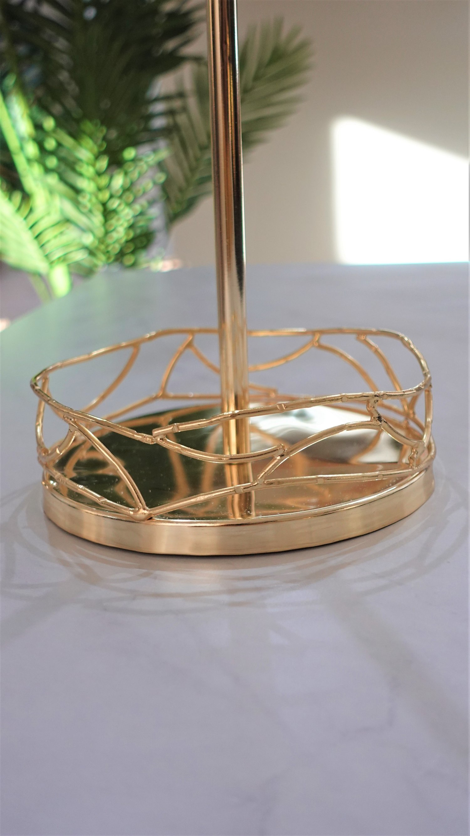 Precious Paper Towel Holder In Gold And Black