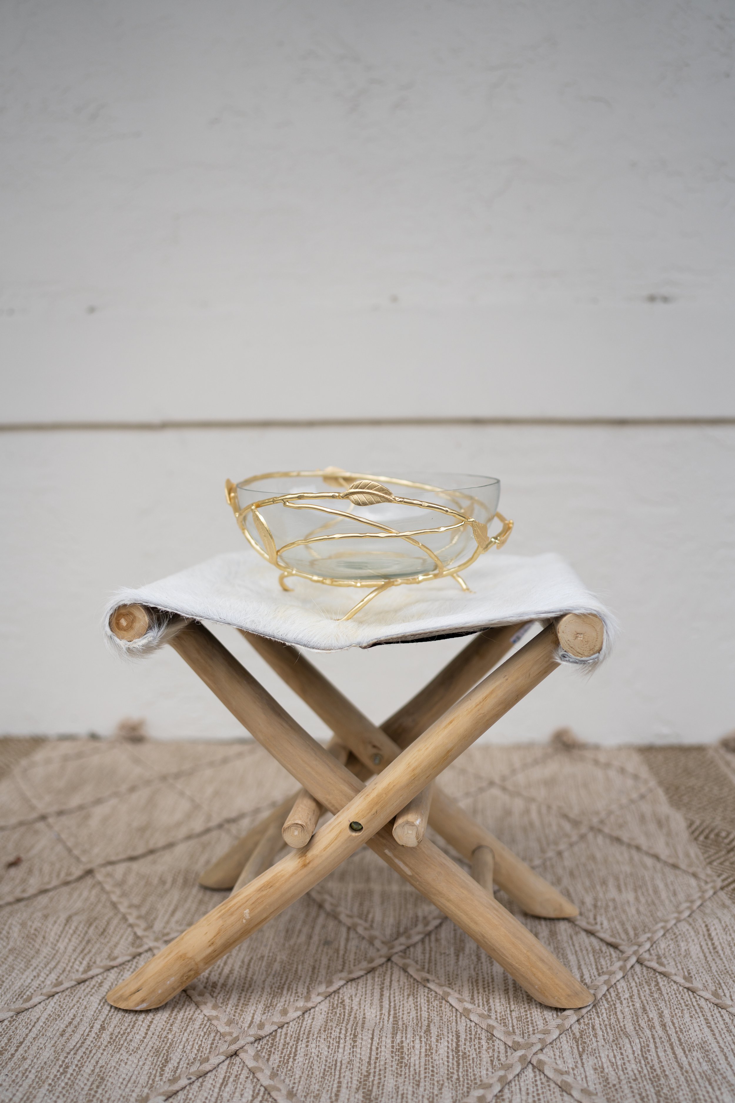 Noora Golden Leaf Decorative Bowl