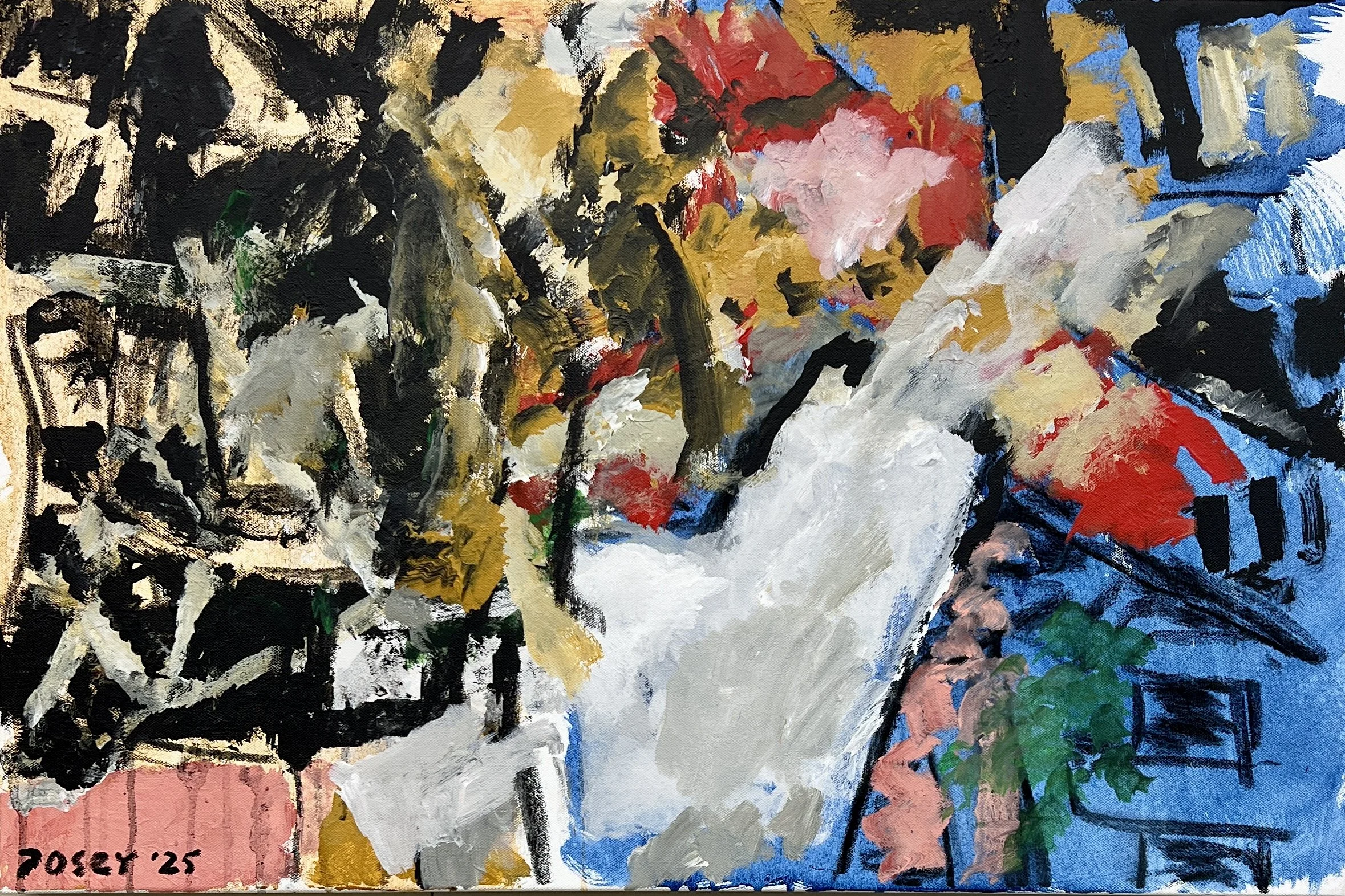 Lower Manhattan, acrylic on canvas, 20"x30"