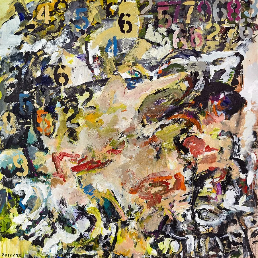 Super Six, acrylic on canvas, 48"x48"