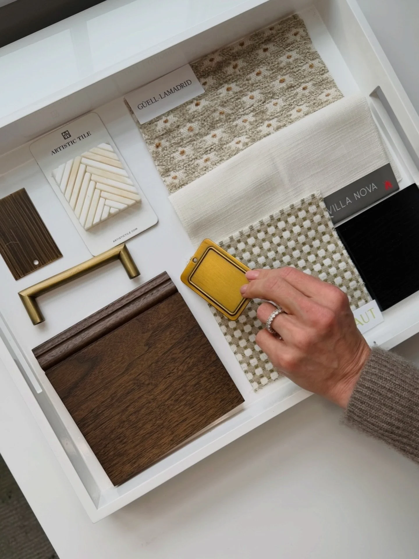 Great design starts long before install day. It begins with a curated materials palette, design boards, and drawings that help our clients truly visualize the final space. 

Swipe to see how the presentation unfolded. 
.
Design by: @7b_design 
.
West