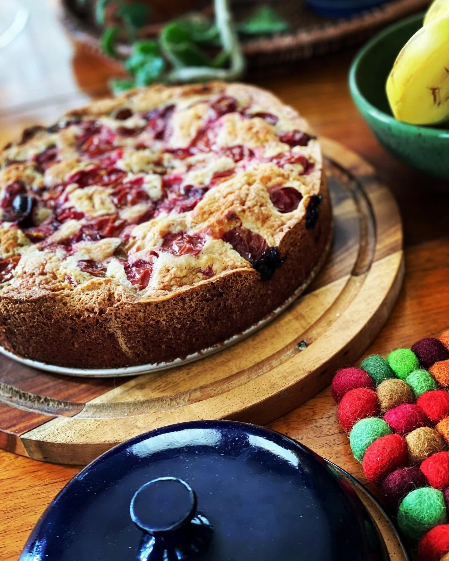 Red Plum Torte From Our Plum Tree 