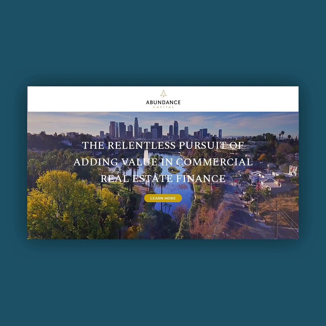 Such a beautiful site ❤️ Abundance Capital was such a fun branding project to complete. 

A website makes it real and we can help! Visit our website to get started ➡️ goodlightcreative.com/contact

#landingpage #webdesign #webdesigner
#webdesigners #