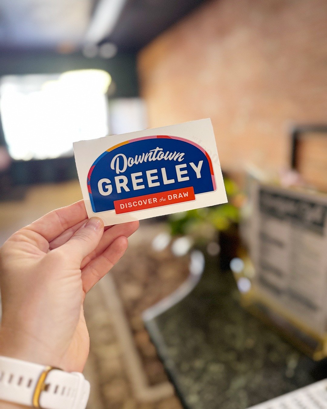 Brand activation for downtown Greeley! When people see, wear, and share your brand, it becomes part of the community. These Downtown Greeley stickers are a small but powerful way to spark connection and pride. Where will you put yours? 

Tag us when 