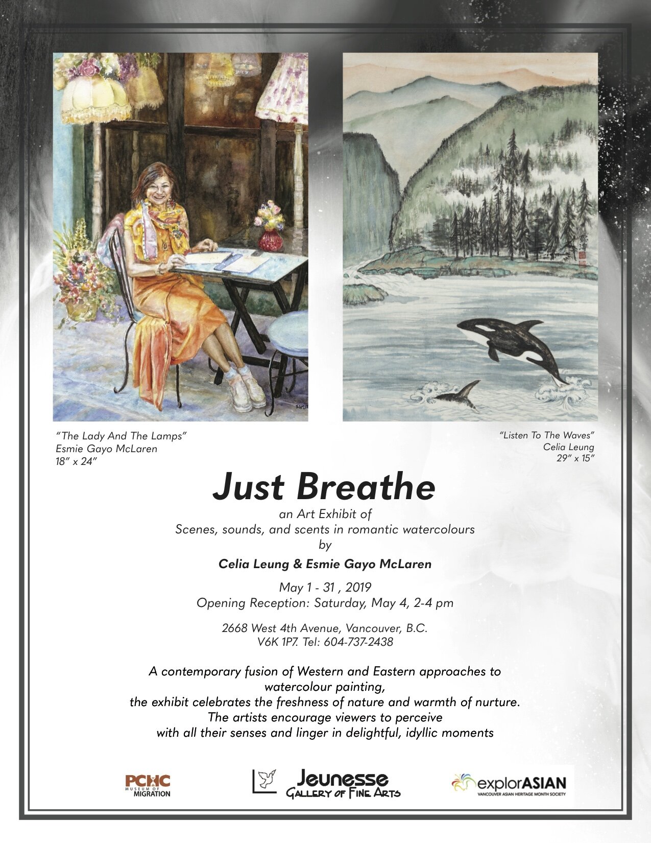 Just Breathe - An Art Exhibit of Scenes, Sounds, and Scents in Romantic Watercolours