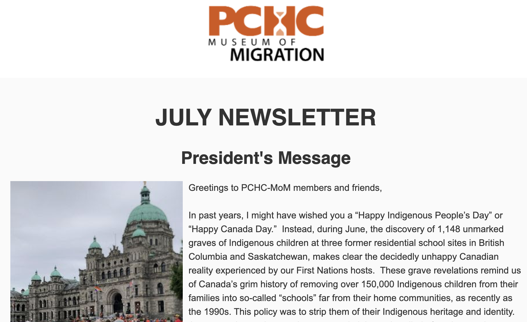 July 2021 Newsletter