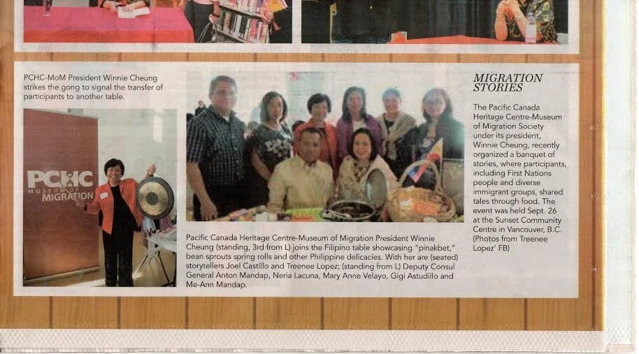 A Banquet of Stories Featured in Philippine Canadian Inquirer