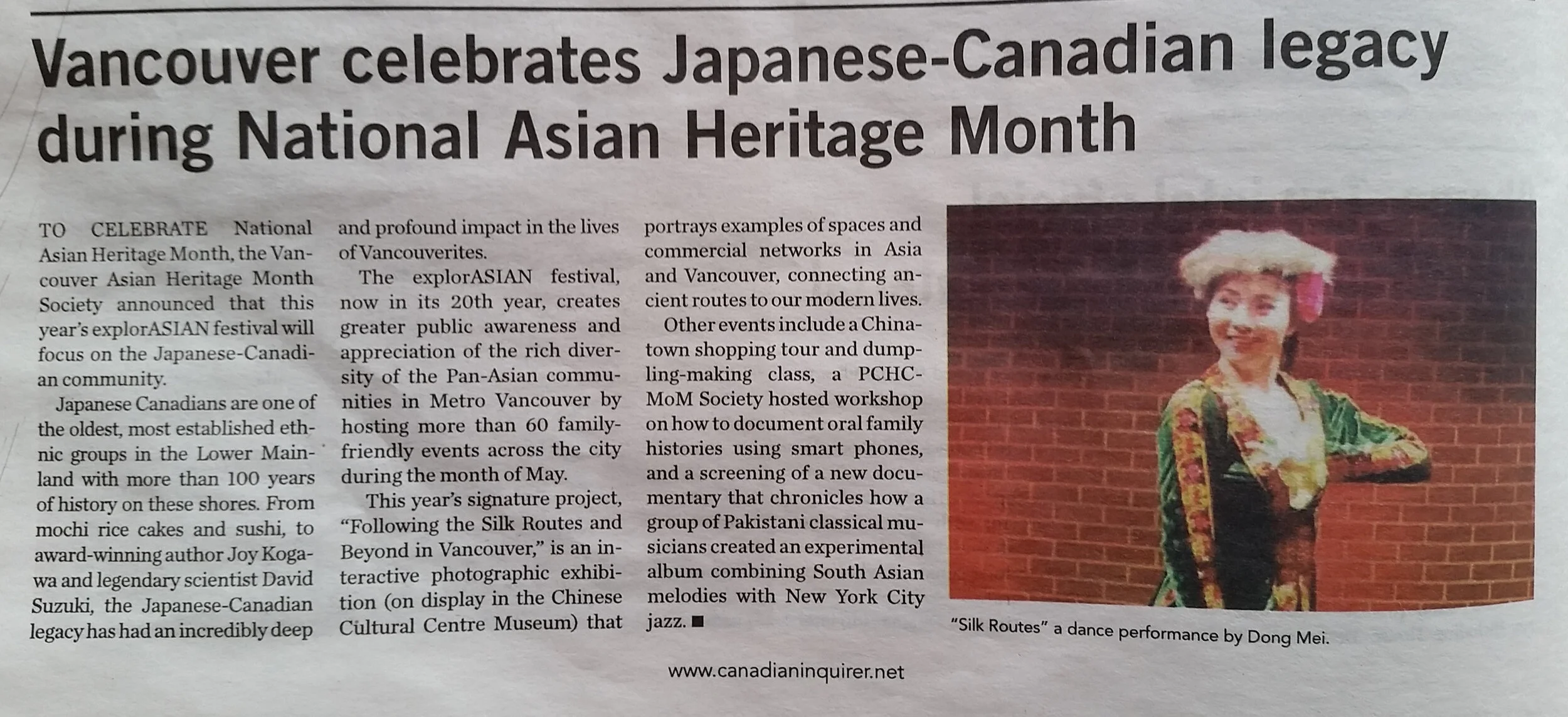 PCHC Workshops in the Philippine Canadian Inquirer