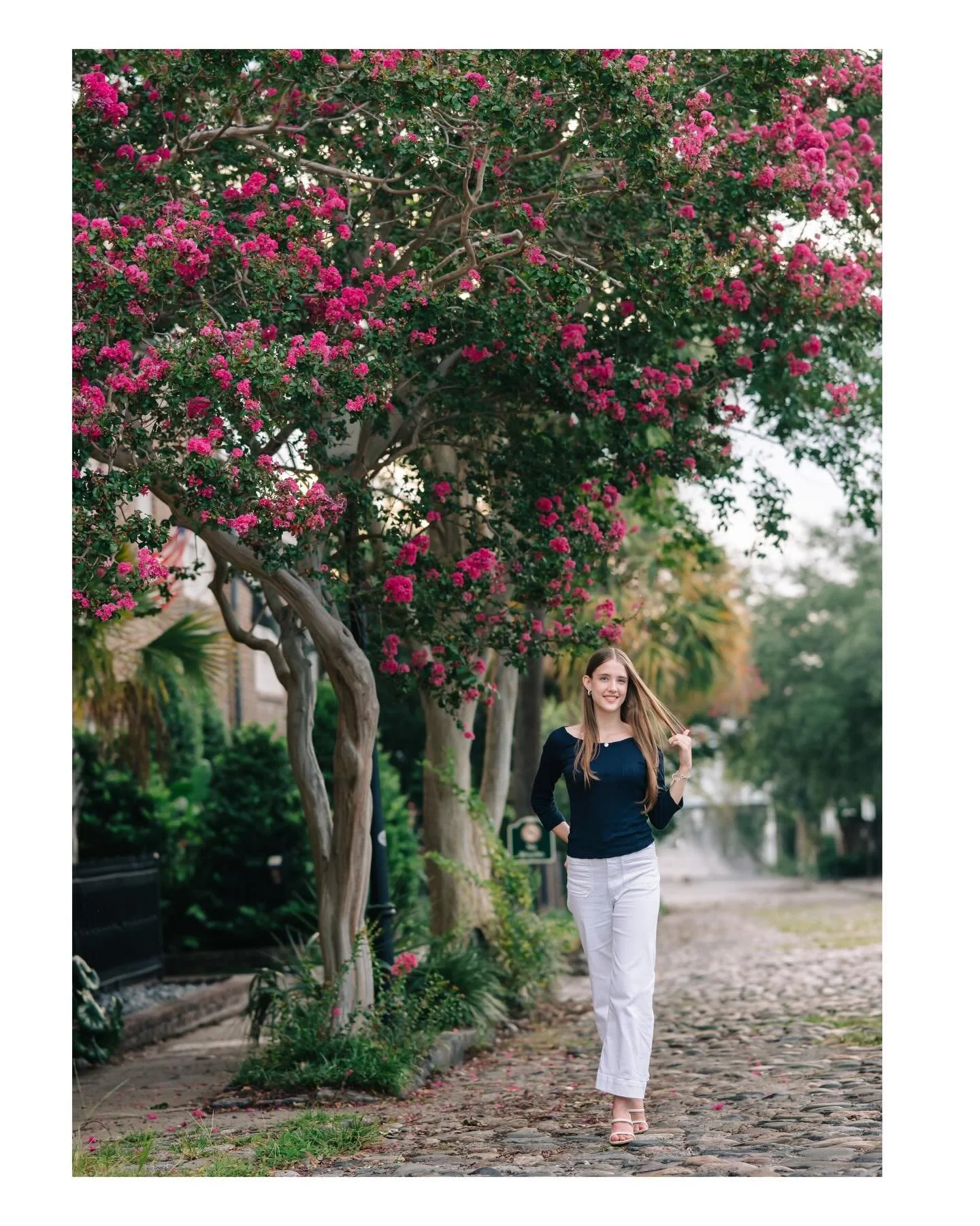 Senior year moves fast but these photos? They last. 

I love downtown Charleston senior sessions. The colors, the texture and views make for incredible backdrops. We walk, we talk, we stop whenever we see something good. I know the spots, and South o