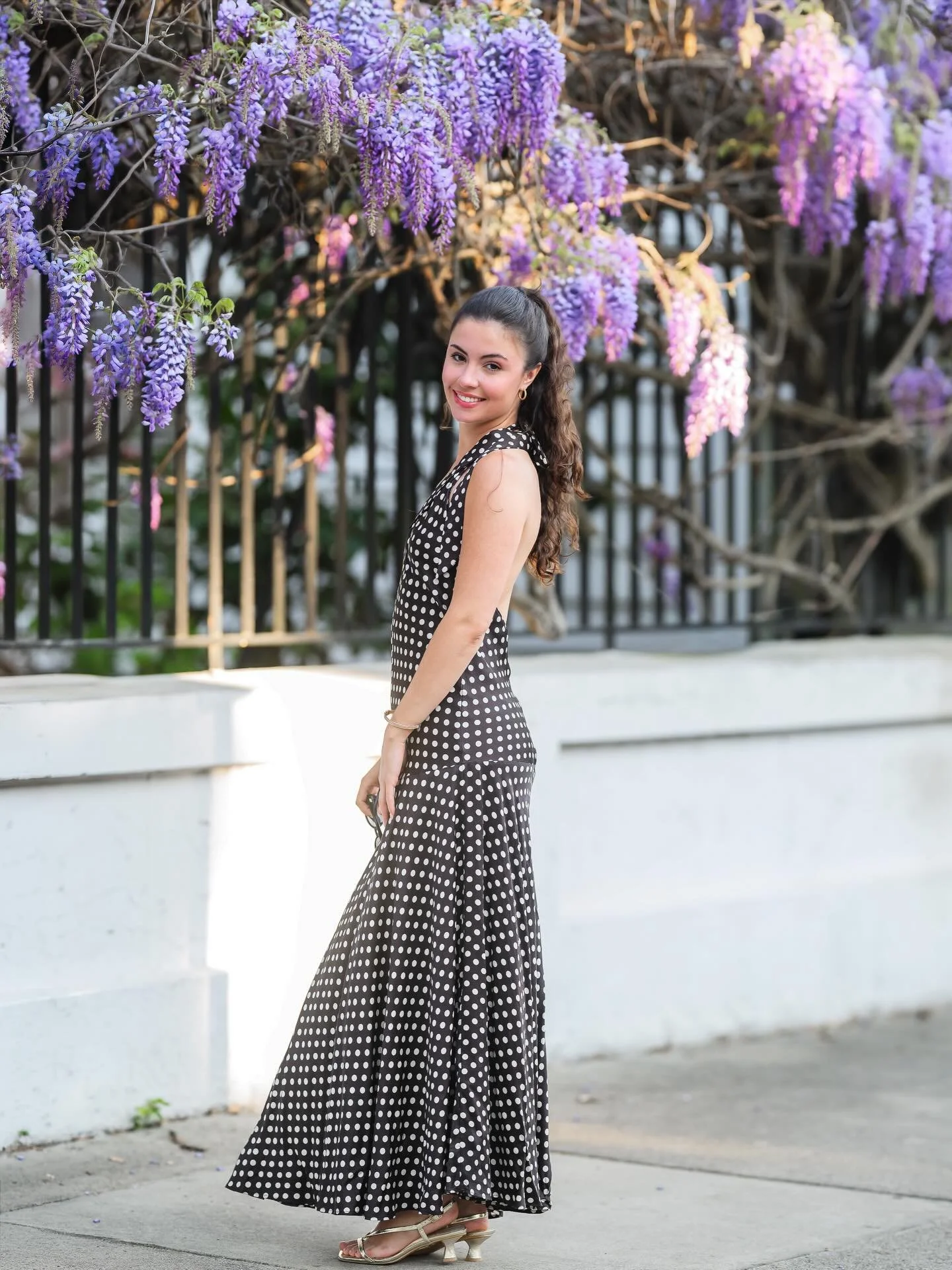 Purple is her favorite color. 💜

#springincharleston #charlestonphotographer #wisteria