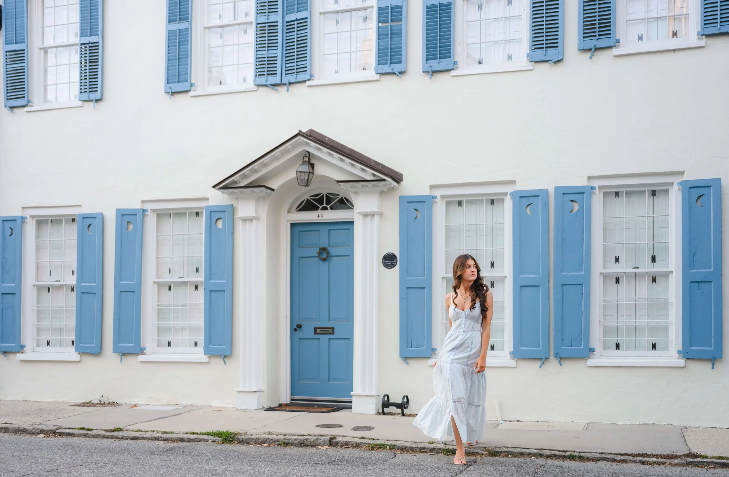 Downtown Charleston Senior Portraits in the French Quarter and South of Broad