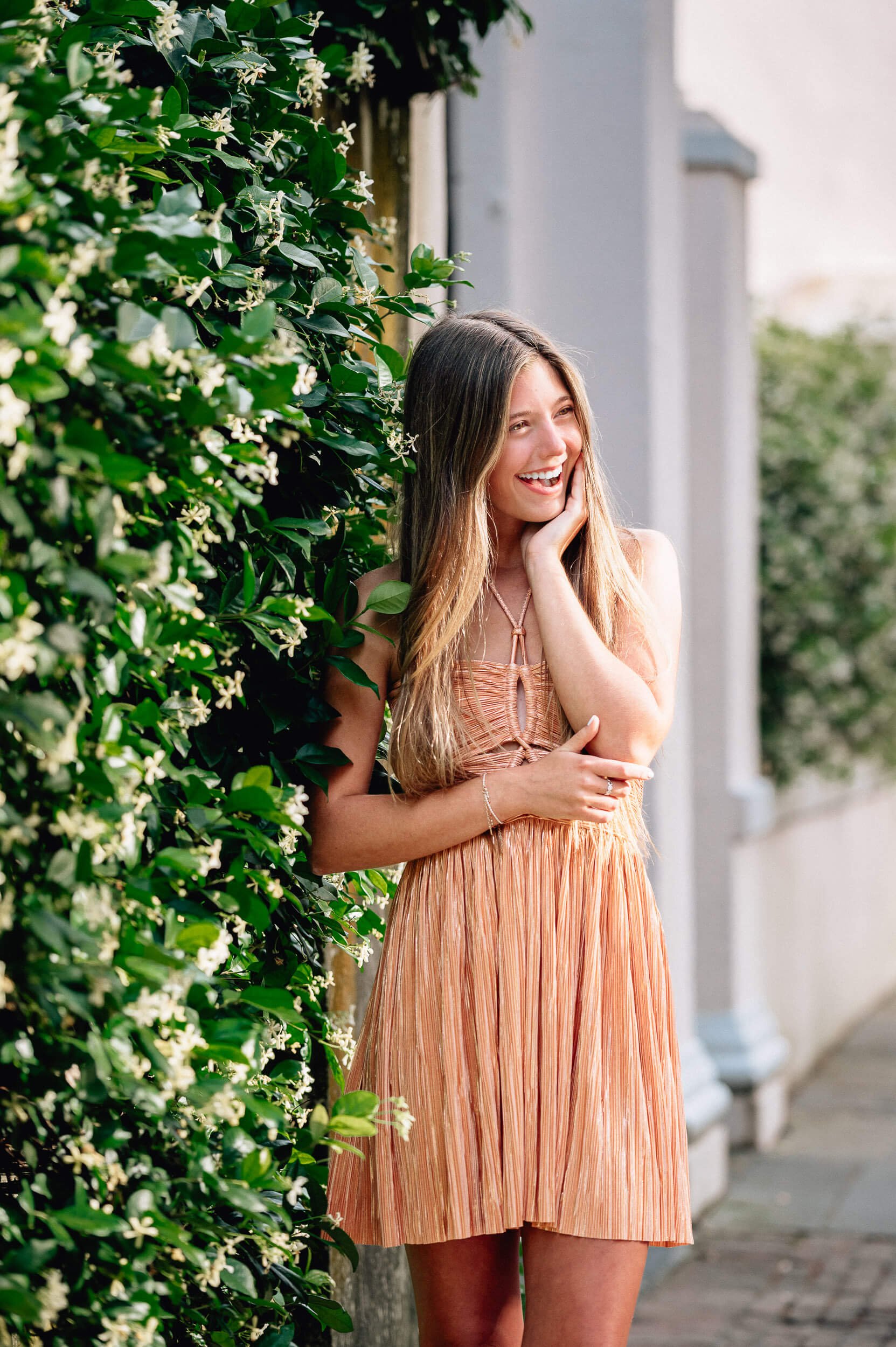 girl-the-battery-charleston-sc-orange-dress-9.jpg