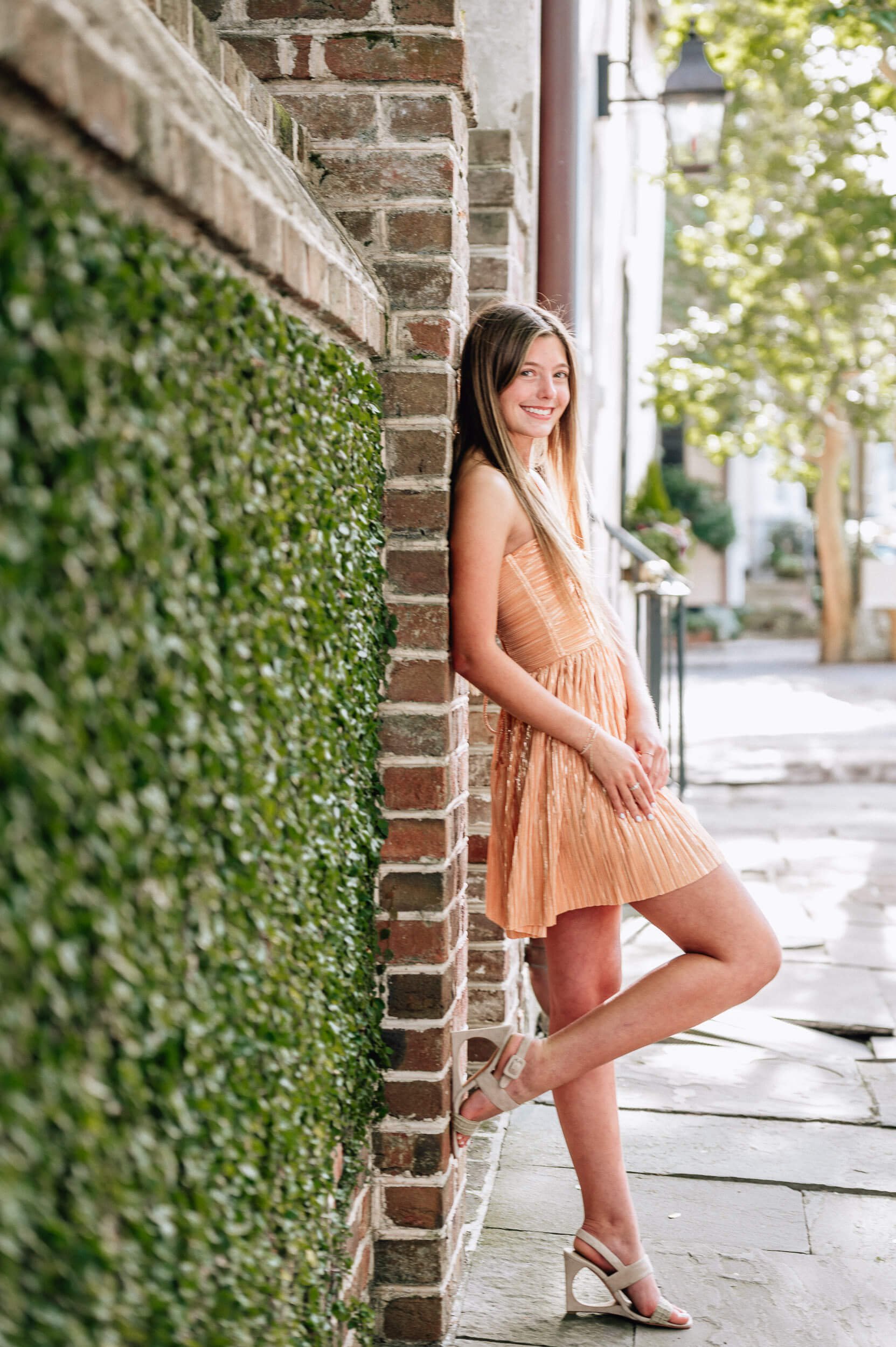 girl-the-battery-charleston-sc-orange-dress-3.jpg