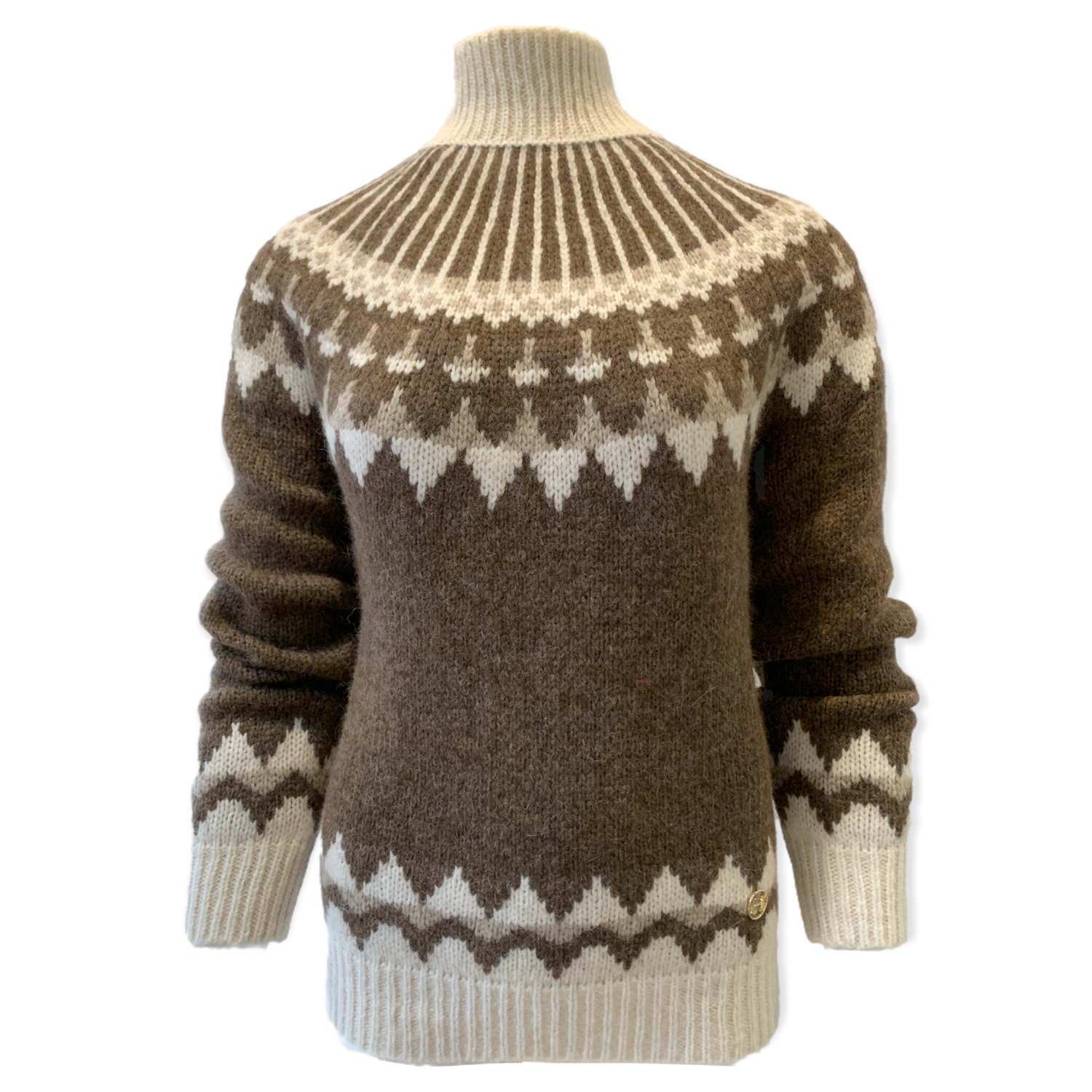 hunt and hall luxury Fair Isle knitted sweater. The Ledbury as seen in  Fairfax and Favour campaign — HUNT & HALL