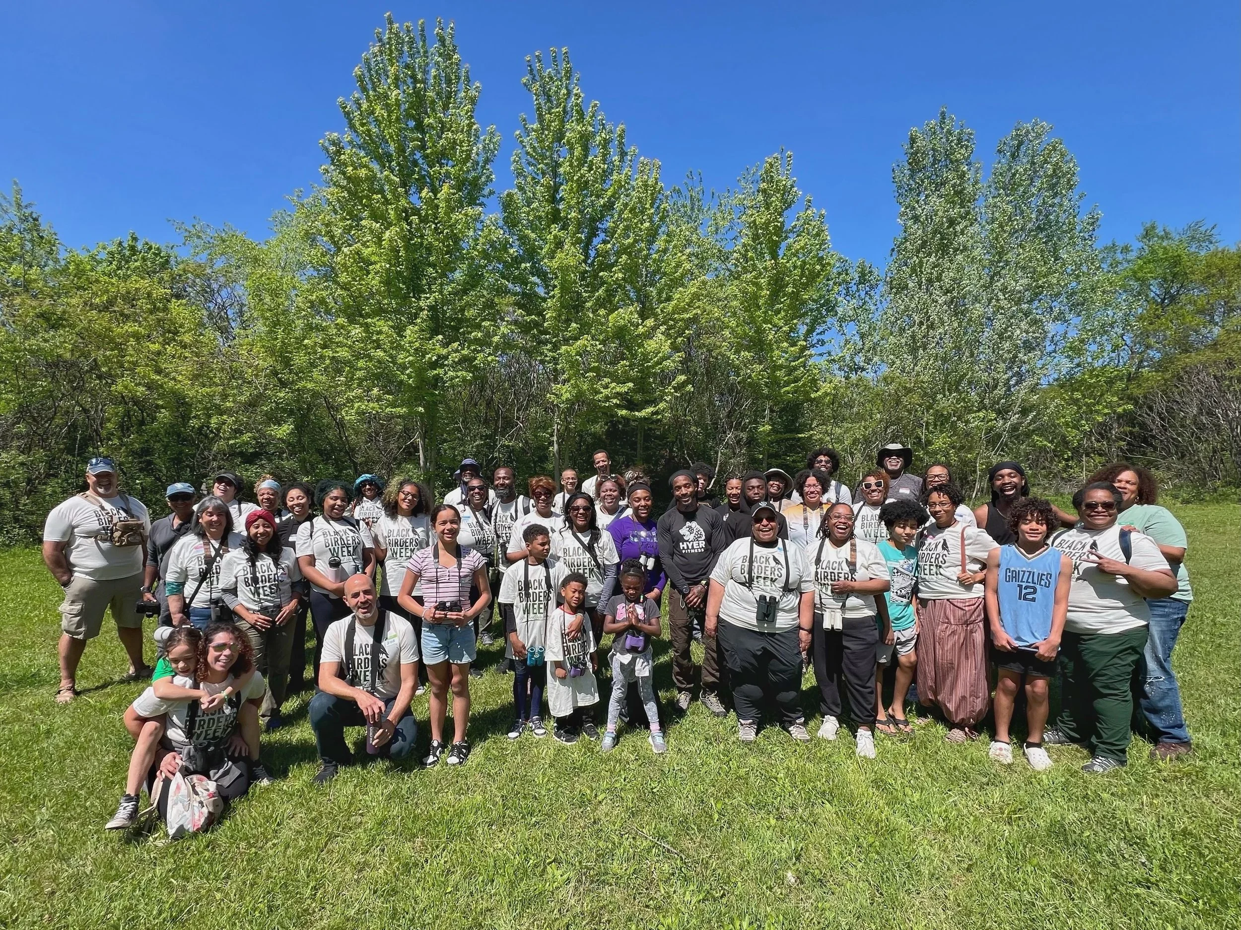 What a beautiful way to kick off #BlackBirdersWeek at Piece of Mined Acres! Huge thank you to @cjkilgour and @colorintheoutdoors for the incredible hospitality and partnership. We spent the day hiking, birding, sharing stories, building community, ho