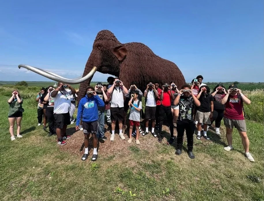 It&rsquo;s my favorite time of the summer, @bipocbirdingclubofwi Bus to Nature Field Trips!!!! On Tuesday, I led 27 freshmen from the @goodmancenterwi on a nature &amp; science exploration adventure at the @horiconmarsh Education and Visitor Center. 