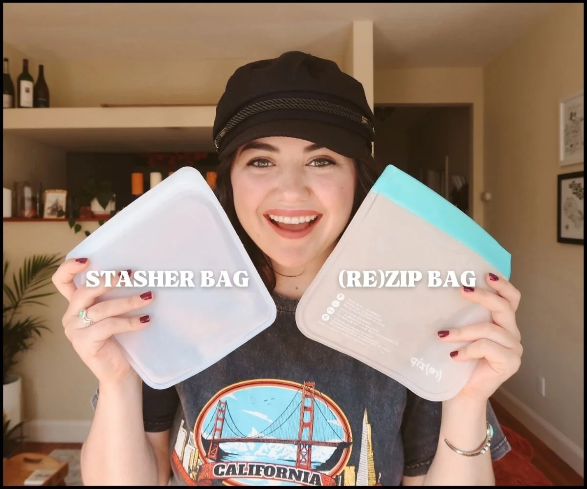 Stasher Bags vs (Re)Zip Bags Reusable Zippie Bag Review — Courtney