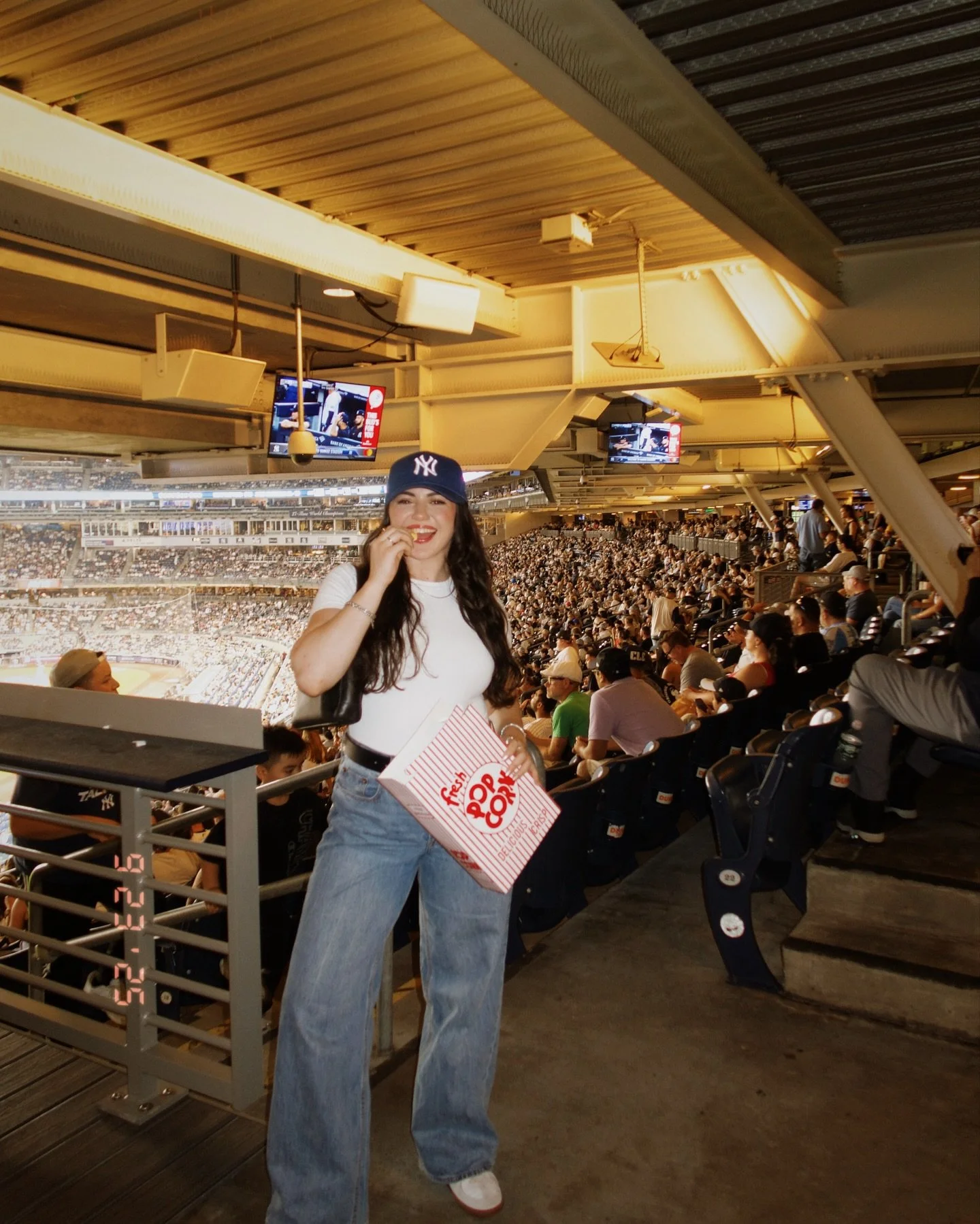 came for the popcorn, stayed for the Yankee win 😚