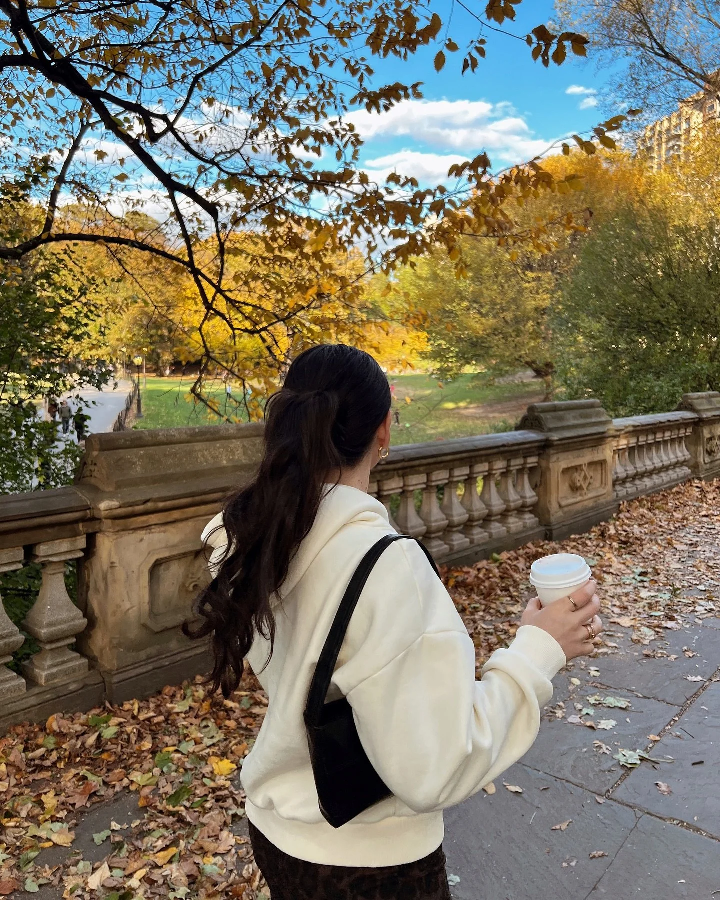 to be completely honest, this was the worst coffee I&rsquo;ve ever had in my life but the fall in Central Park vibes were immaculate! all about balance 🤌🏻🍂🧸☕️