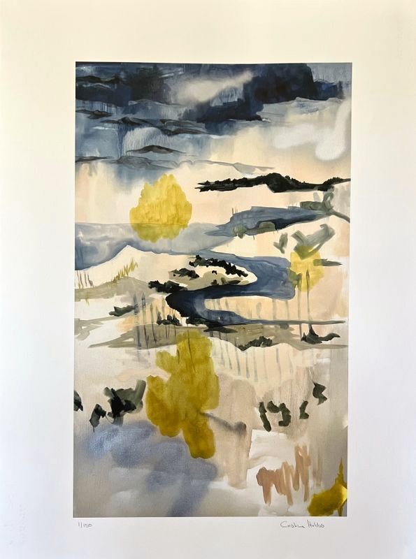 One Monday in Spring I, limited-edition giclée print by Cristina Hobbs; additional artwork view.